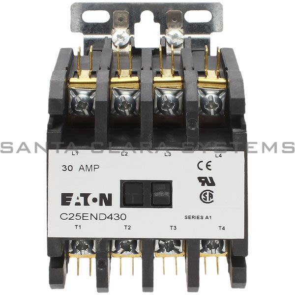 Cutler-Hammer C25END430H Contactor 30-AMP 4-Pole | Eaton Product Image