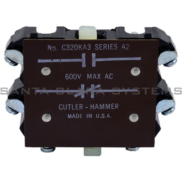 Cutler-Hammer C320KA3 Auxiliary Contact | C320-KA3 Product Image
