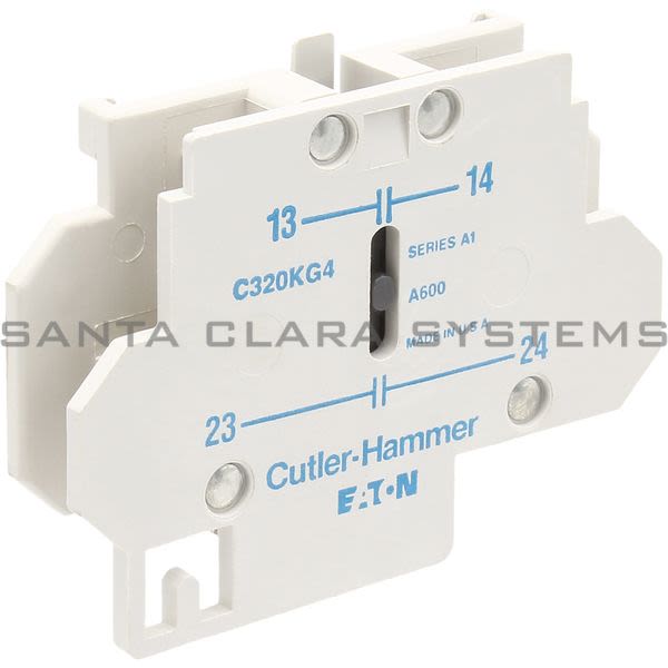 Cutler-Hammer C320KG4 Auxiliary Contact | C320-KG4 | Eaton Product Image