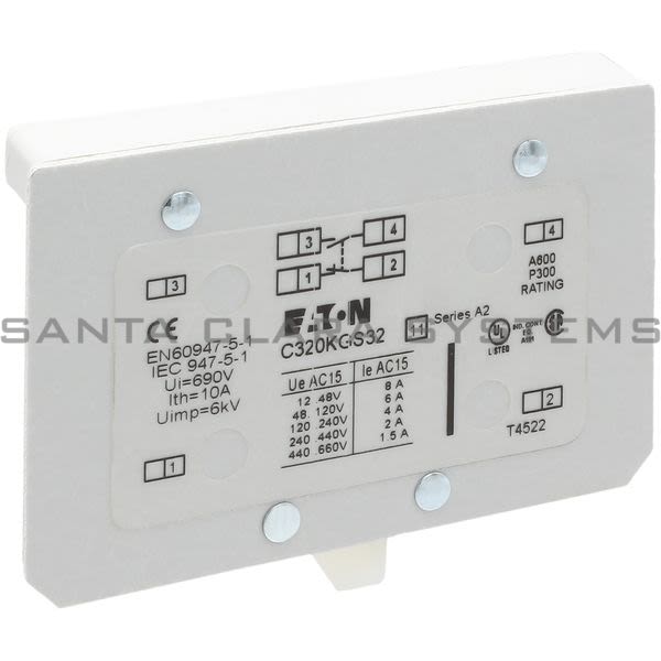 Cutler-Hammer C320KGS32 Auxiliary Contact Product Image