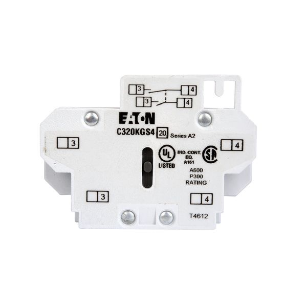 Cutler-Hammer C320KGS4 Auxiliary Contact Product Image