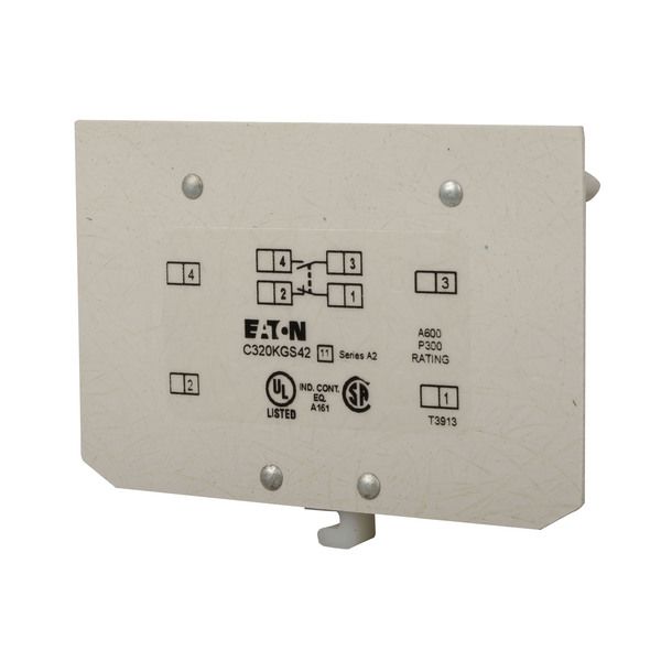 Cutler-Hammer C320KGS42 Base Auxiliary CONTACT1-N/O 1-N/C | C320-KGS42 Product Image