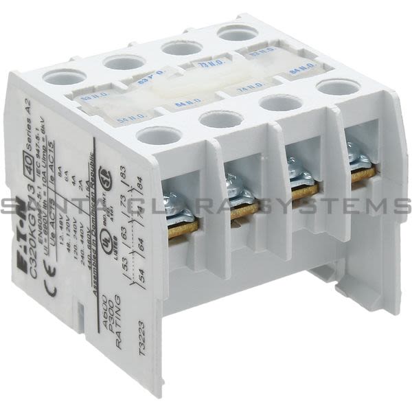 Cutler-Hammer C320KGT13 Auxiliary Contact | C320-KGT13 Product Image