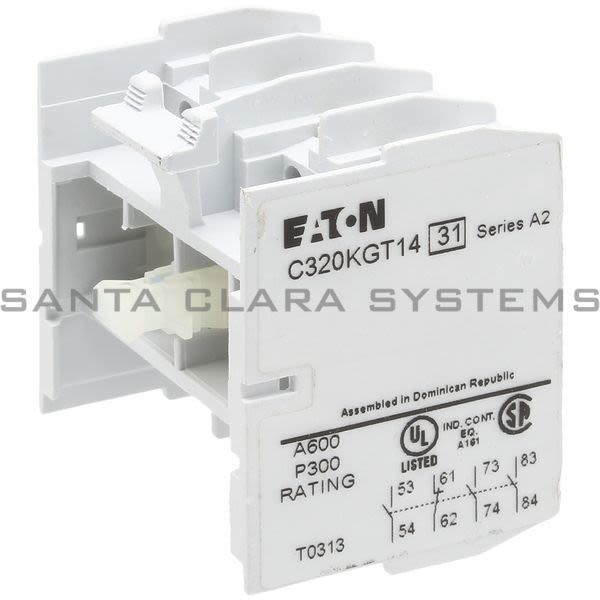 Cutler-Hammer C320KGT14 Auxiliary Contact Product Image