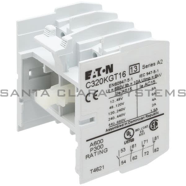 Cutler-Hammer C320KGT16 Auxiliary Contact Product Image