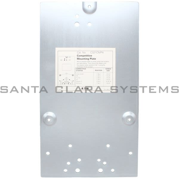 Cutler-Hammer C321CMP4 Mounting Plate Product Image