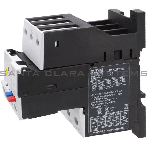 Cutler-Hammer C440A1A045SAX Overload Relay Product Image