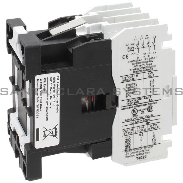 Cutler-Hammer CE15CNS3TB Contactor 3-Pole Size-3 12-AMP Product Image