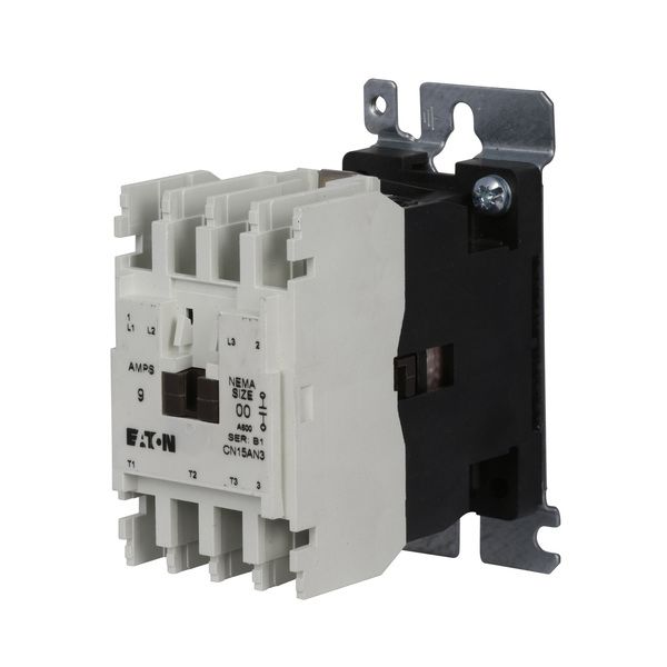 Cutler-Hammer CN15AN3AB Contactor | Size-00 9-AMP 3-Pole Open Type | Eaton Product Image