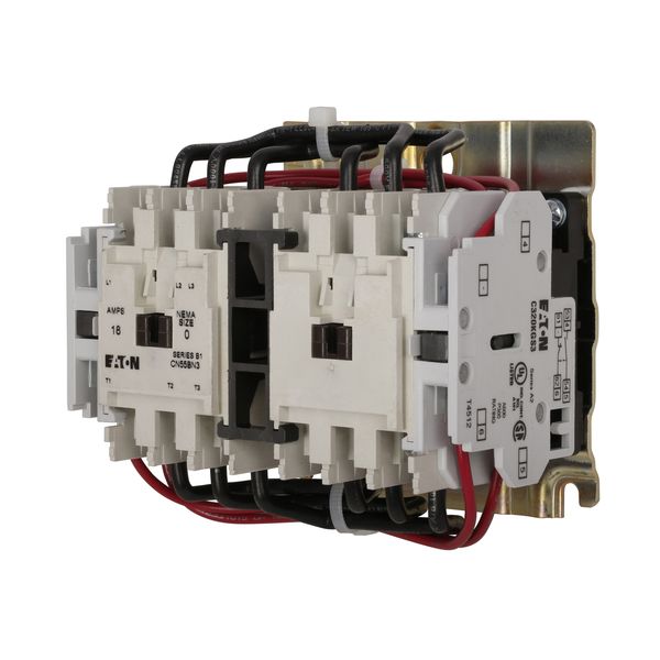 Cutler-Hammer CN55BN3AB Reversing Contactor 3-Pole Size-0 Product Image