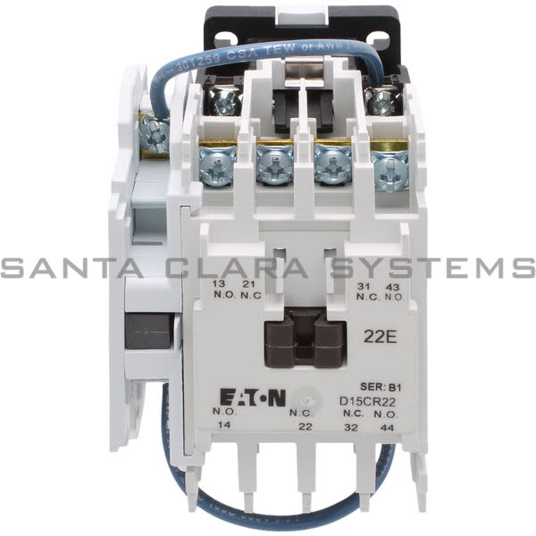 Cutler-Hammer D15CR22T1B Relay 4-Pole 2-NO 2-NC Freedom Series | Eaton Product Image