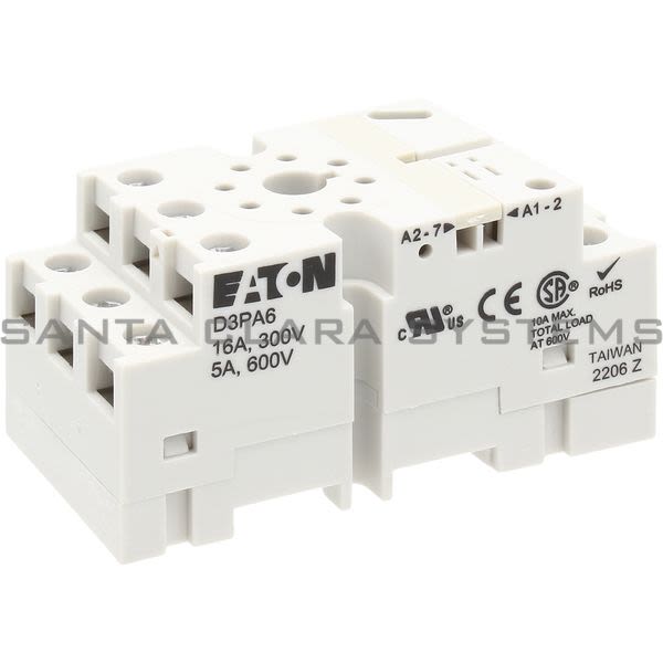 Cutler-Hammer D3PA6 Relay Base Product Image