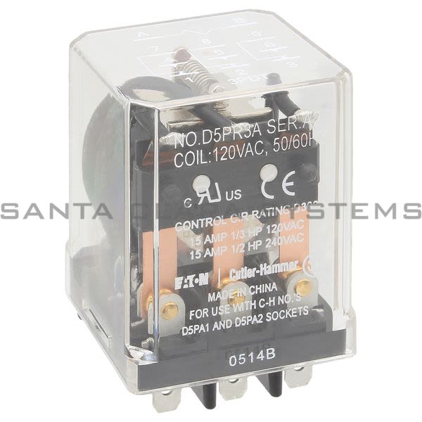 Cutler-Hammer D5PR3A Relay Product Image