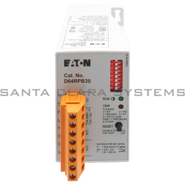 D64RPB30 Cutler-Hammer Digital Ground Fault Relay - Santa Clara Systems