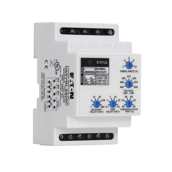 Cutler-Hammer D65VMLS600C Universal Voltage Monitor Product Image