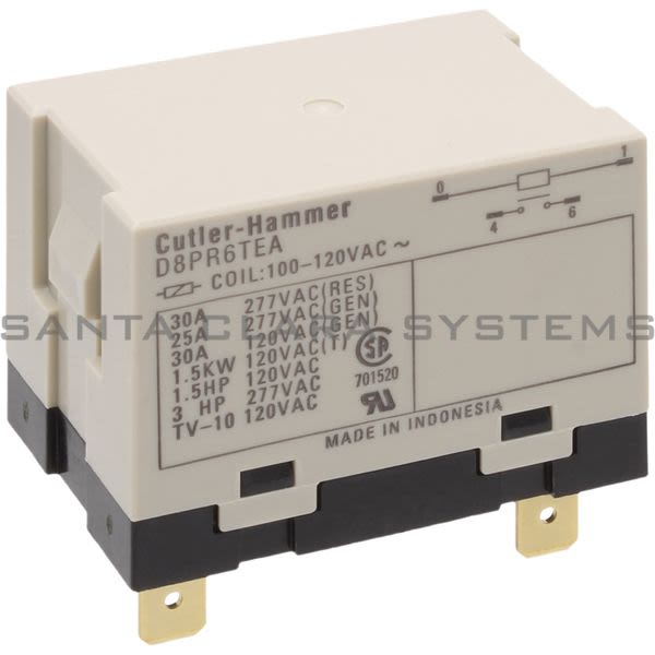 Cutler-Hammer D8PR6TEA Relay Product Image