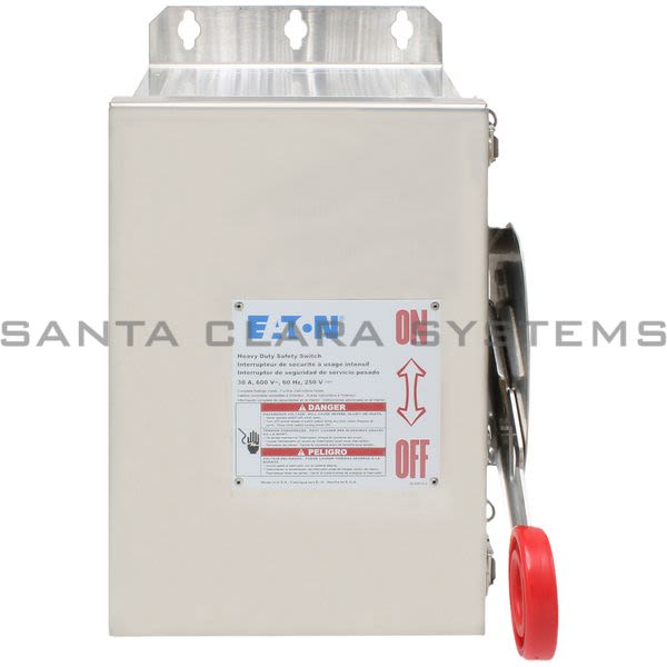 Cutler-Hammer DH361UWK Safety Switch 30amp 3Pole Product Image
