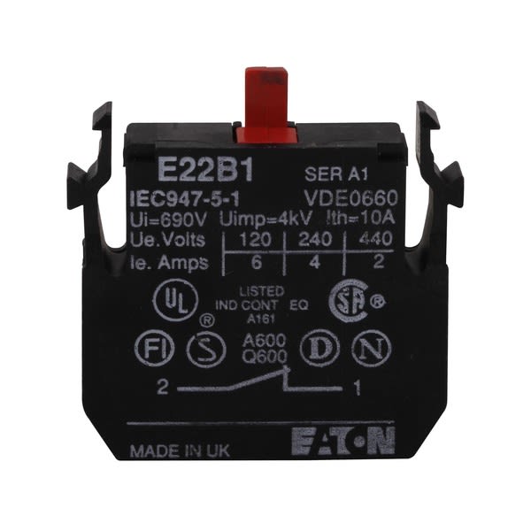 Cutler-Hammer E22B1 Contact Block Product Image