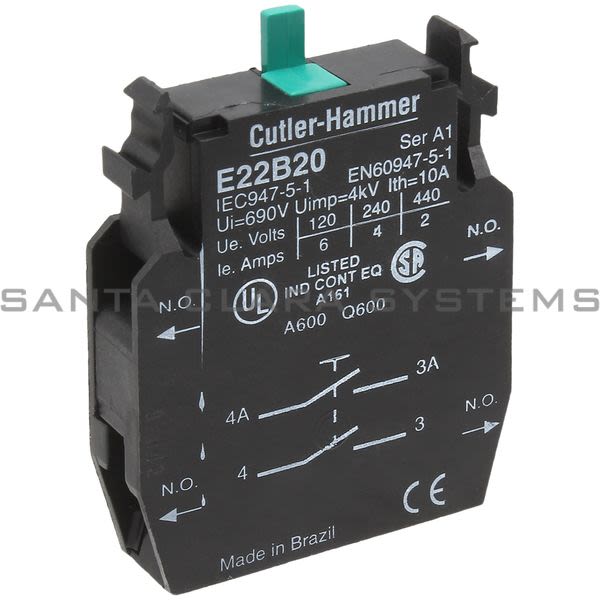 Cutler-Hammer E22B20 Contact Block Product Image