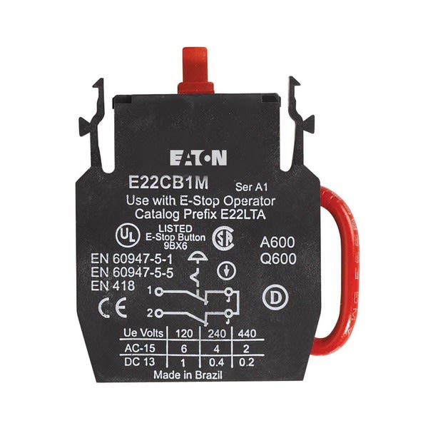 Cutler-Hammer E22CB1M Contact Block Product Image
