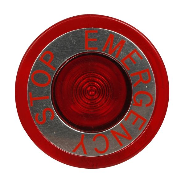 Cutler-Hammer E34M2N8 Lens Mushroom Head Red Emergency Stop Illuminated Product Image