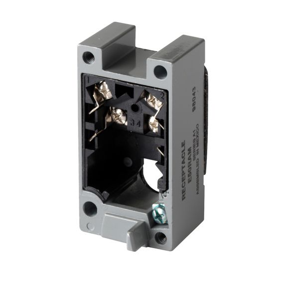Cutler-Hammer E50RAM Single Pole Manifold Mount Receptacle Product Image