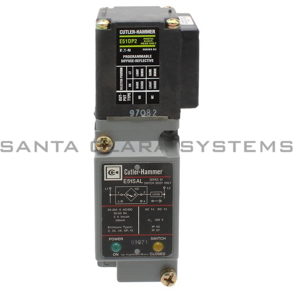 Cutler-Hammer E51ALP2 Photoelectric Sensor Dark Sense | Eaton Product Image