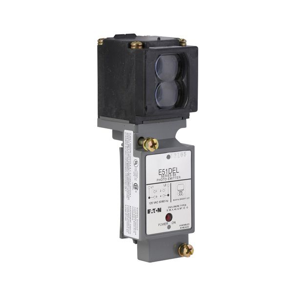 Cutler-Hammer E51DEL Photoelectric Thru-Beam Source Head and Switch Body 120VAC Product Image