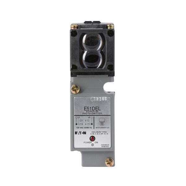 Cutler-Hammer E51DEL Photoelectric Thru-Beam Source Head and Switch Body 120VAC Product Image