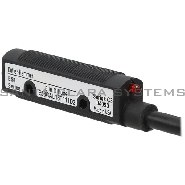 Cutler-Hammer E58CAL18T111D2 Photoelectric Tubular Sensor | Eaton E58-Cal-18T111-D2 Product Image