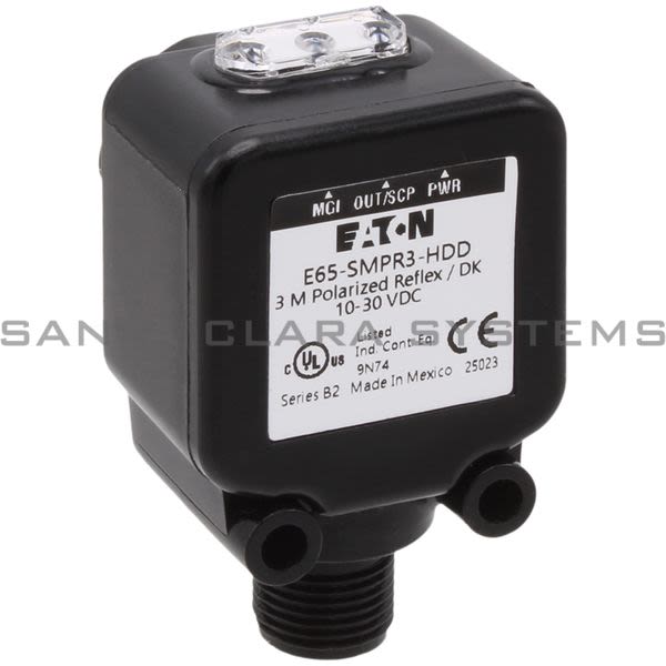 Cutler-Hammer E65-SMPR3-HDD SM Series Photoelectric 3 m Polarized Reflex / Dk 140-30 VDC Intergral Connector Product Image