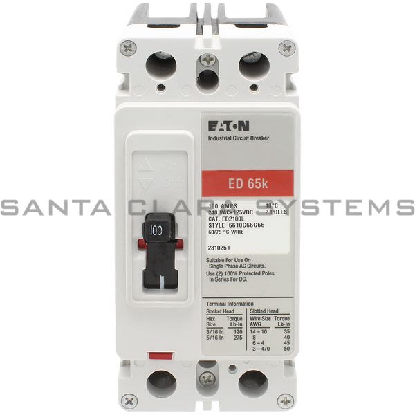 Cutler-Hammer ED2100L Circuit Breaker Product Image