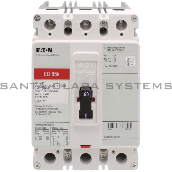 Cutler-Hammer ED3060 Circuit Breaker Product Image