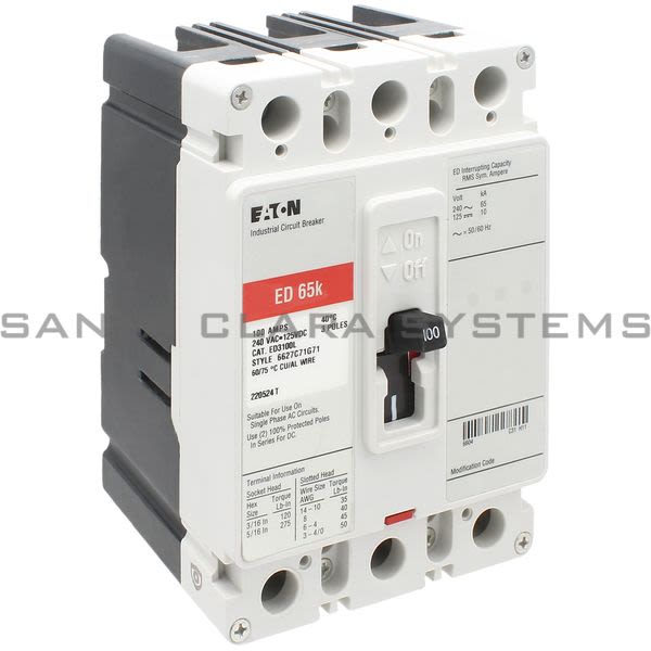 Cutler-Hammer ED3100L Circuit Breaker Product Image