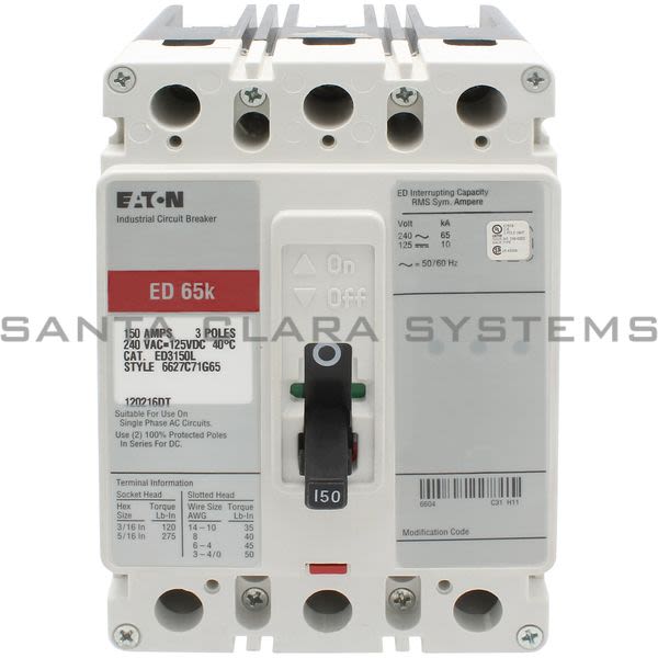 Cutler-Hammer ED3150L Circuit Breaker Product Image