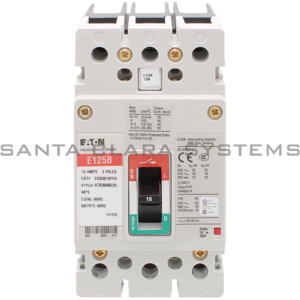 Cutler-Hammer EGB3015FFG Circuit Breaker Product Image