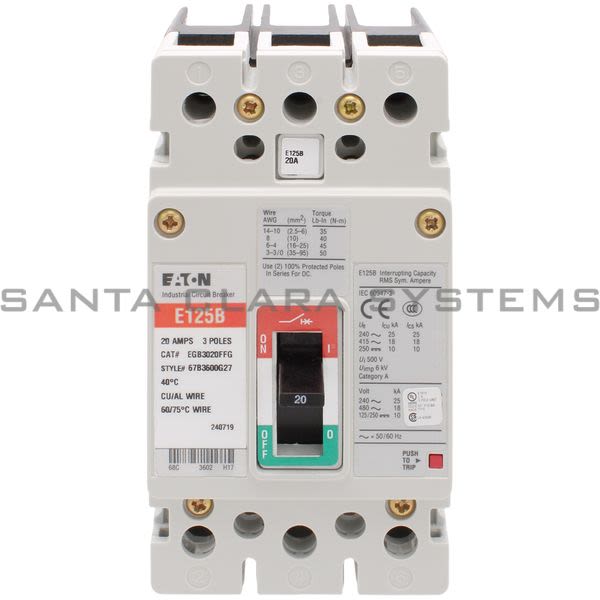 Cutler-Hammer EGB3020FFG Circuit Breaker Product Image
