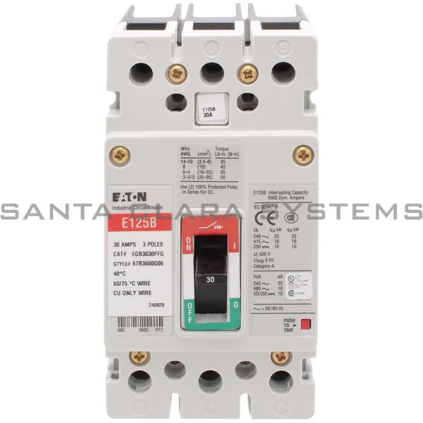Cutler-Hammer EGB3030FFG Circuit Breaker Product Image
