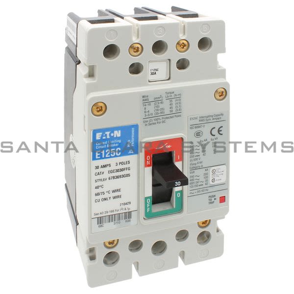 Cutler-Hammer EGC3030FFG Circuit Breaker Product Image