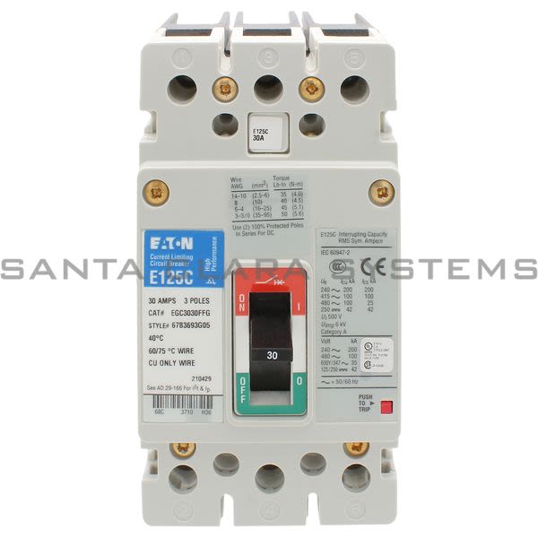 Cutler-Hammer EGC3030FFG Circuit Breaker Product Image