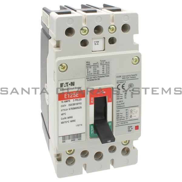 Cutler-Hammer EGE3015FFG Circuit Breaker Product Image