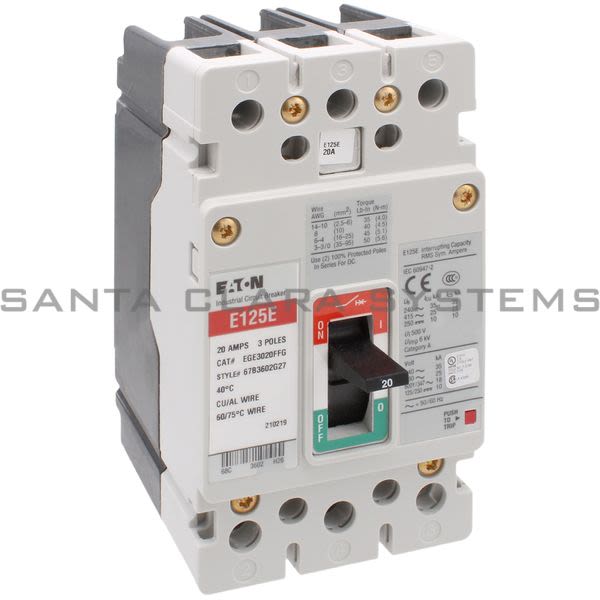 Cutler-Hammer EGE3020FFG Circuit Breaker Product Image