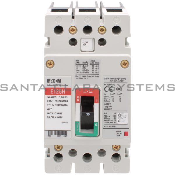 Cutler-Hammer EGH3030FFG Circuit Breaker Product Image