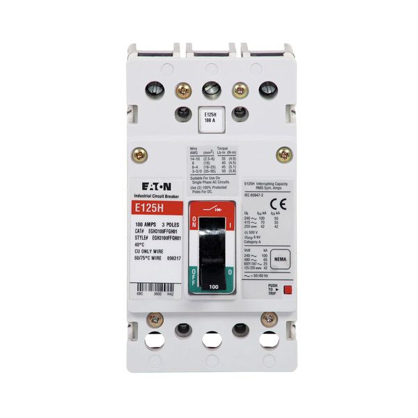 Cutler-Hammer EGH3100FFG Circuit Breaker Product Image