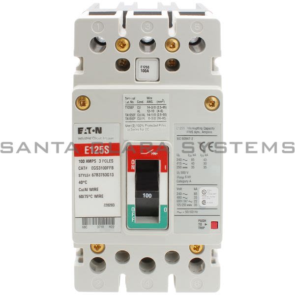 Cutler-Hammer EGS3100FFB Circuit Breaker Product Image
