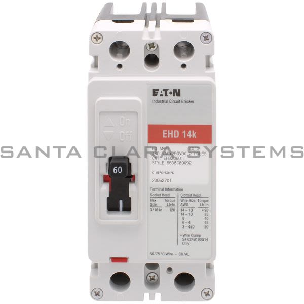 Cutler-Hammer EHD2060 Circuit Breaker Product Image