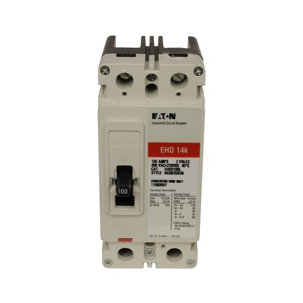 Cutler-Hammer EHD2100L Circuit Breaker Product Image