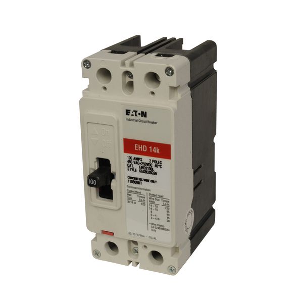 Cutler-Hammer EHD2100L Circuit Breaker Product Image