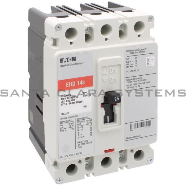 Cutler-Hammer EHD3025 Circuit Breaker Product Image