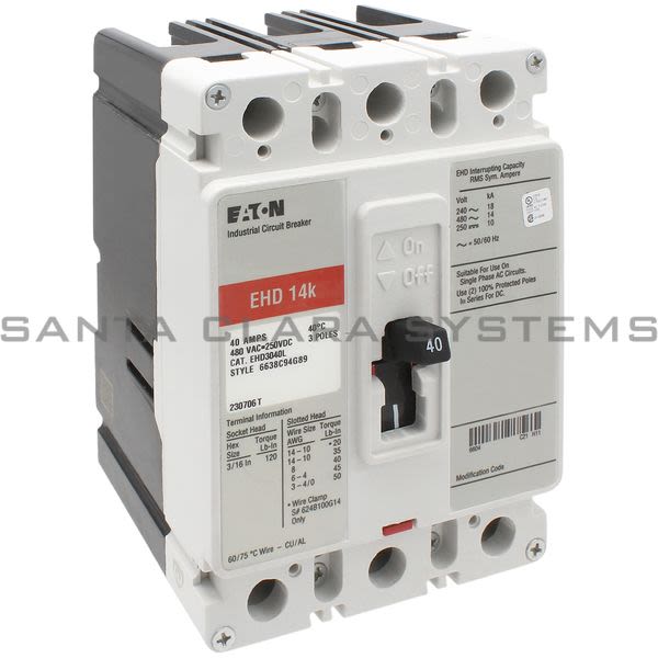 Cutler-Hammer EHD3040L Circuit Breaker | Ehd-3040L Product Image